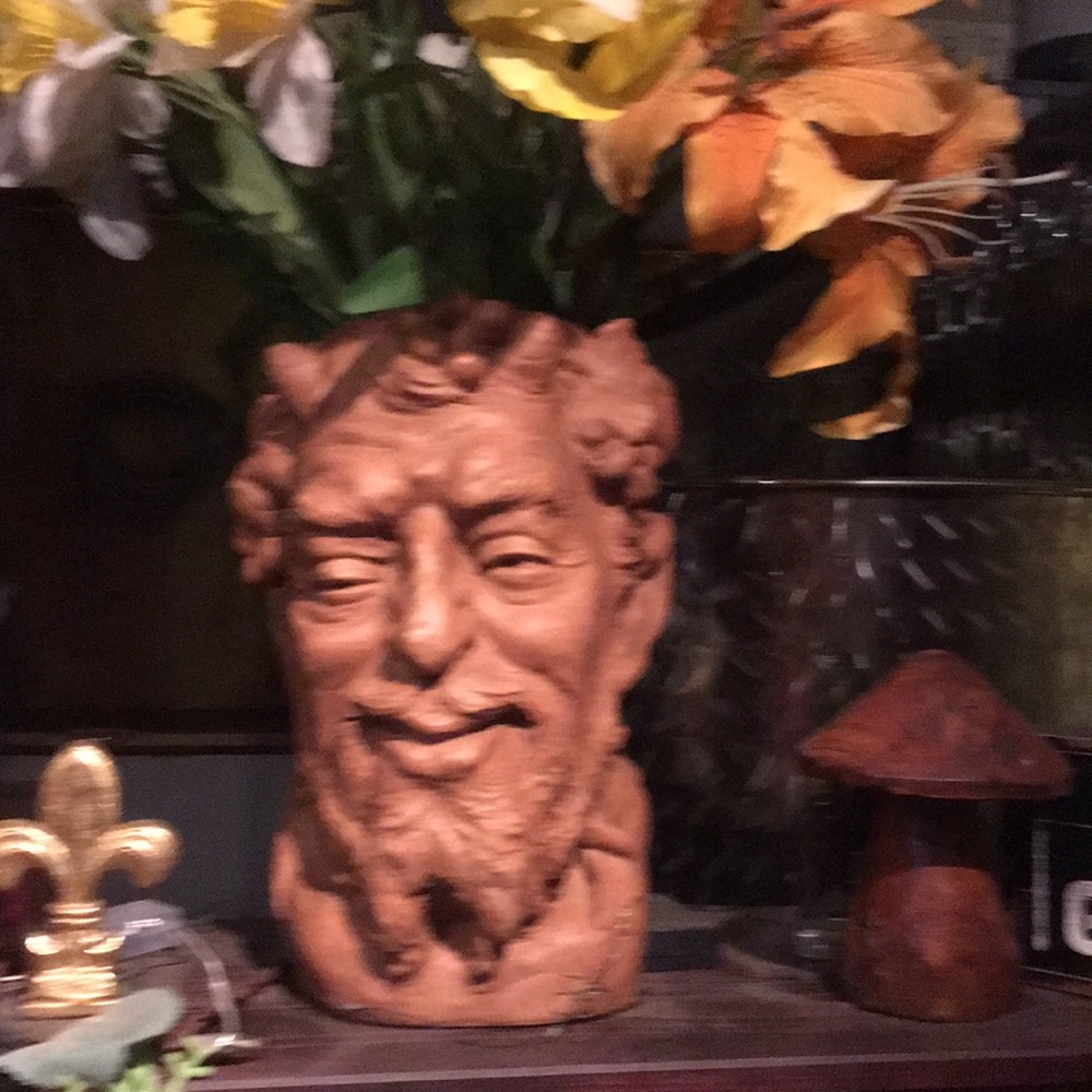 Bacchus head vase
